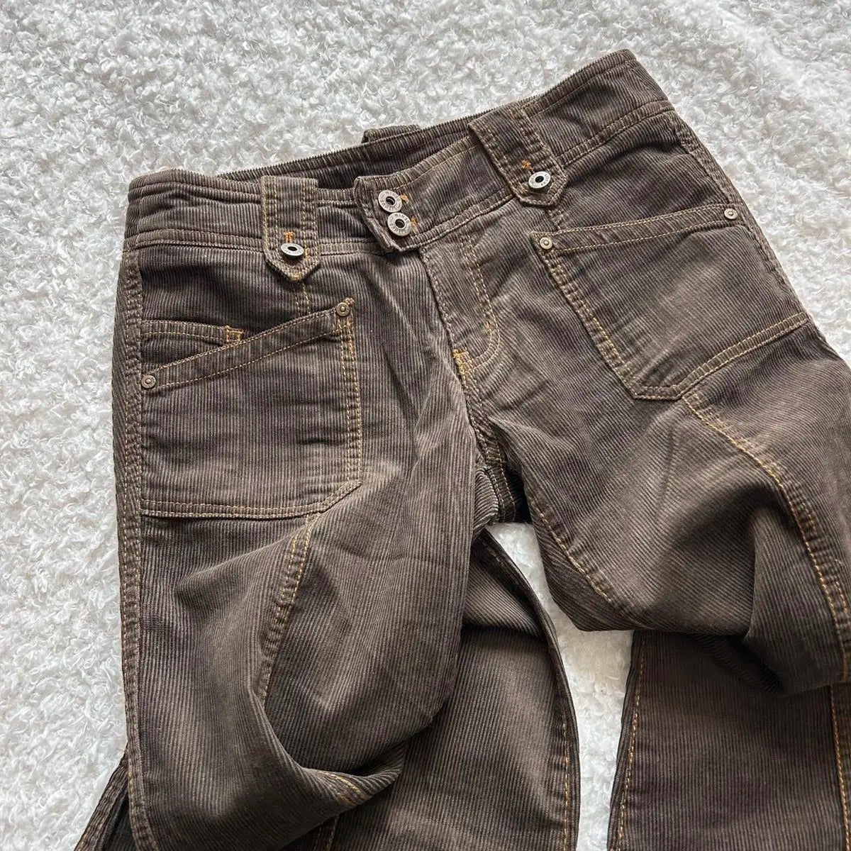 Y2K Brown Flared Jeans