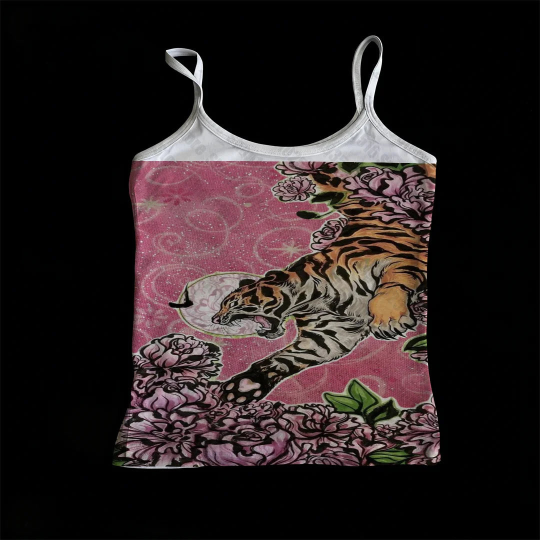 Tiger Floral Graphic Cami - Planet Missy