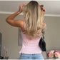 Pink Pleated Top