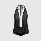 V backless rivet camisole
