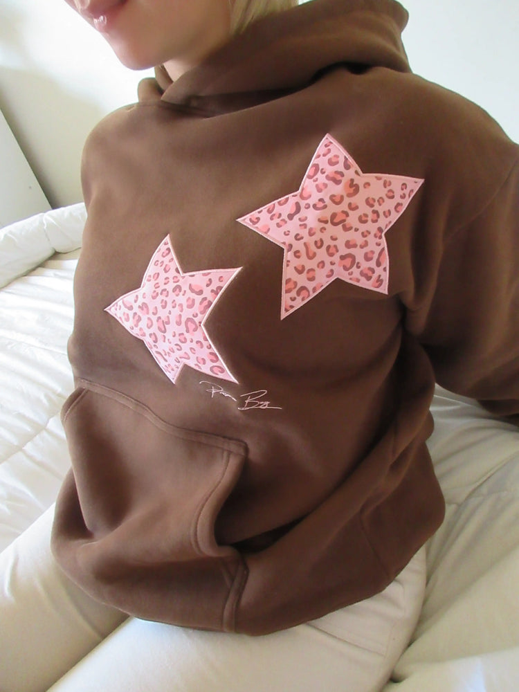 Leopard Star Girl Hoodie
