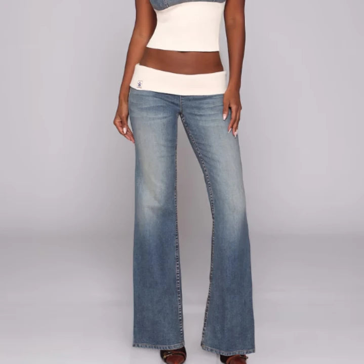 Slim Flared Jeans - Planet Missy