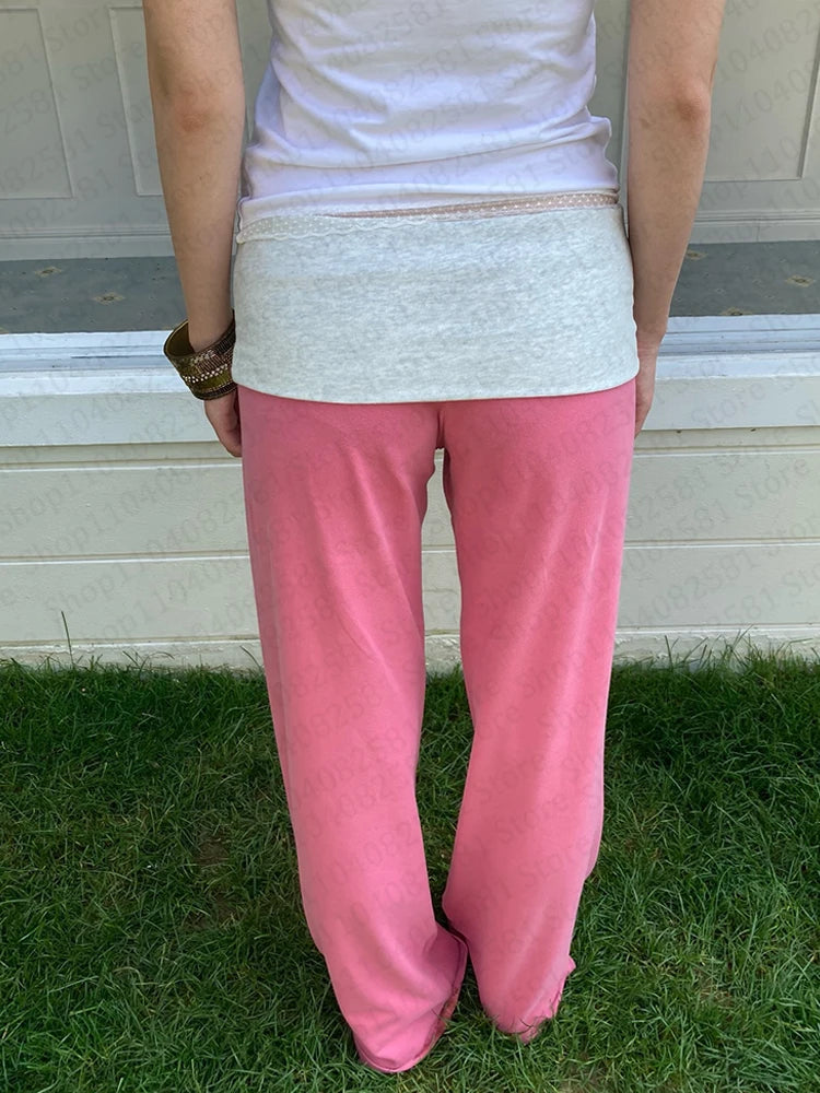 Floral Fold Over Yoga Pants