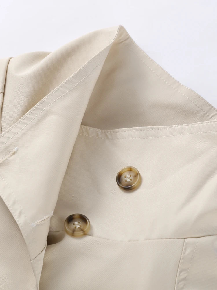 Turtleneck Trench Coat - Planet Missy