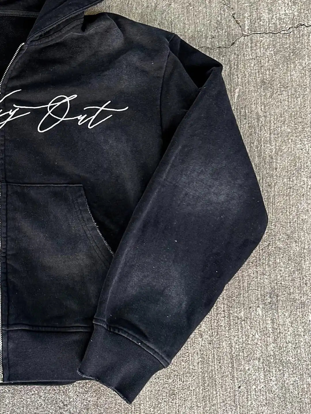 One Way Zip-Up Hoodie - Planet Missy