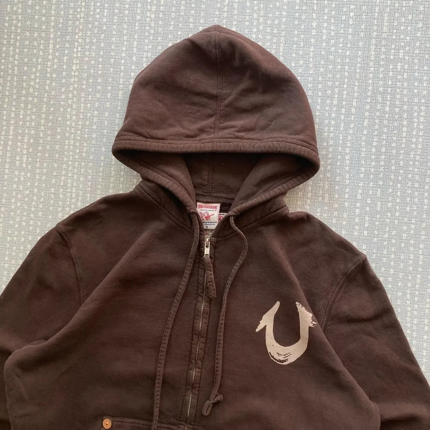 Brown Zip Up Hoodie