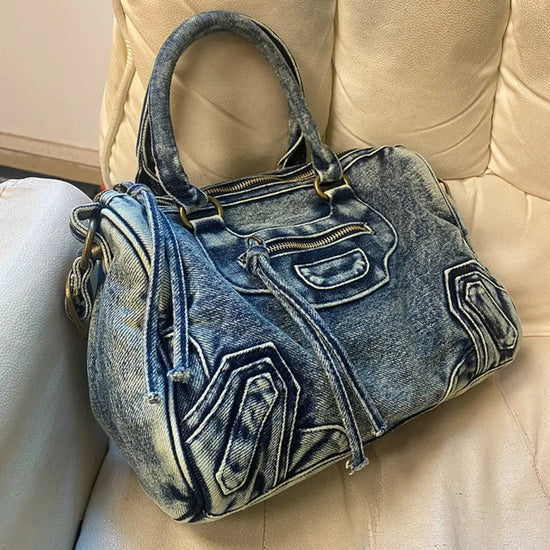 Blue Denim Bag