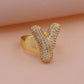 Chunky Letter Rings