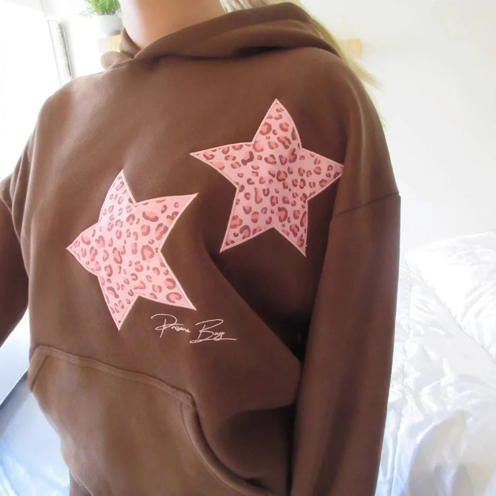 Leopard Star Girl Hoodie