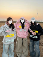 Polka Dot Splicing Hooded