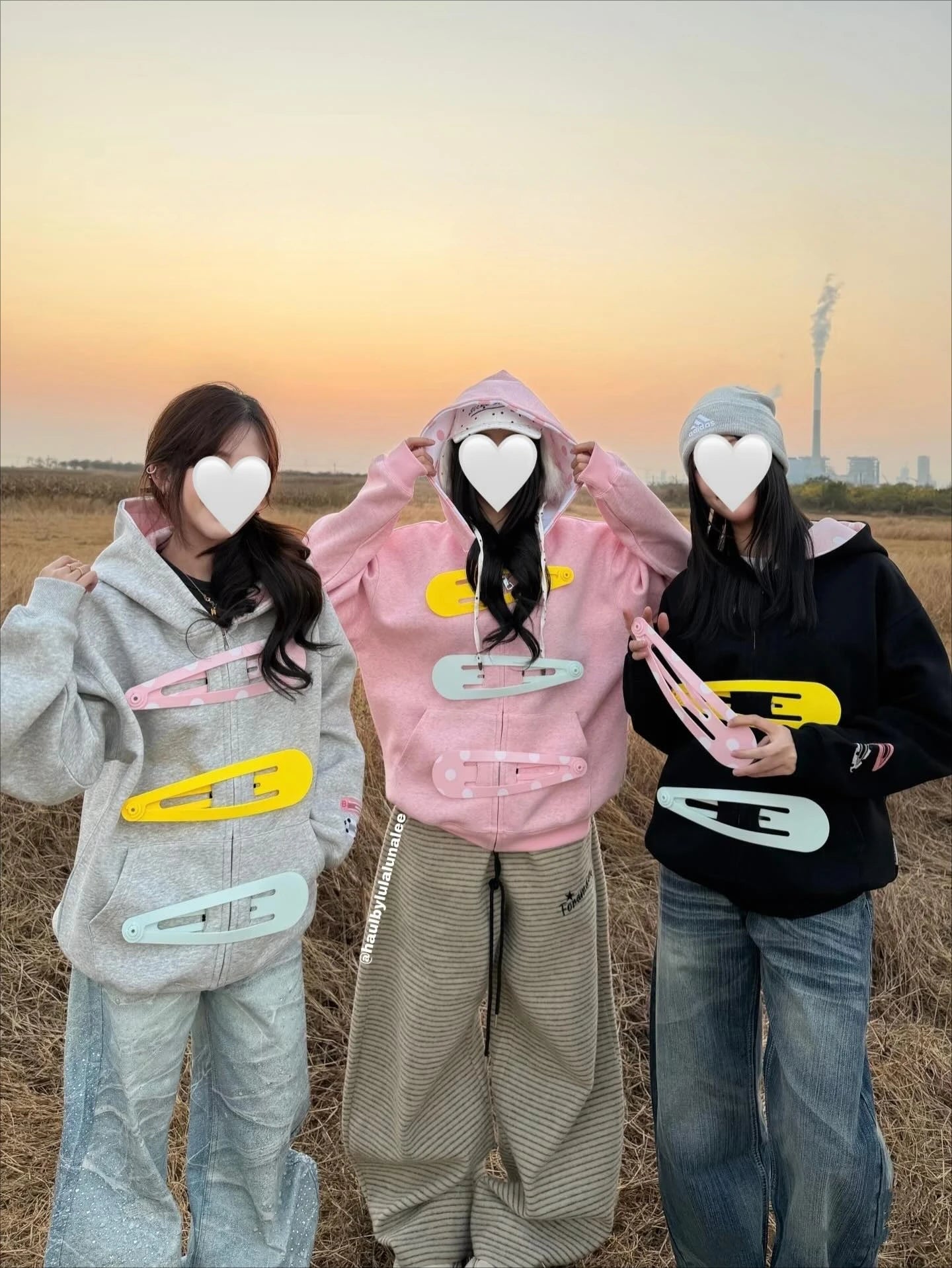 Polka Dot Splicing Hooded