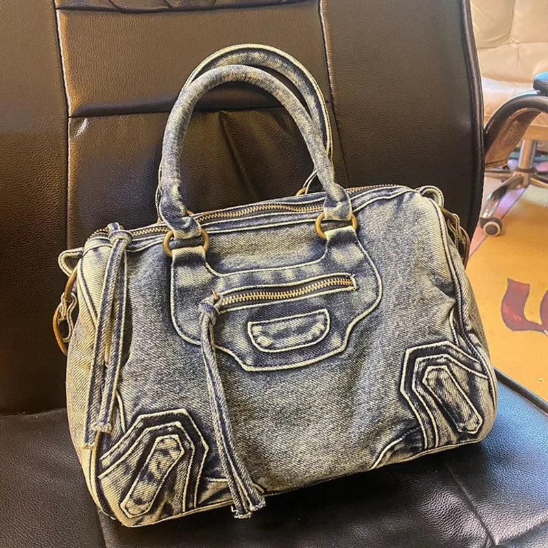 Blue Denim Bag