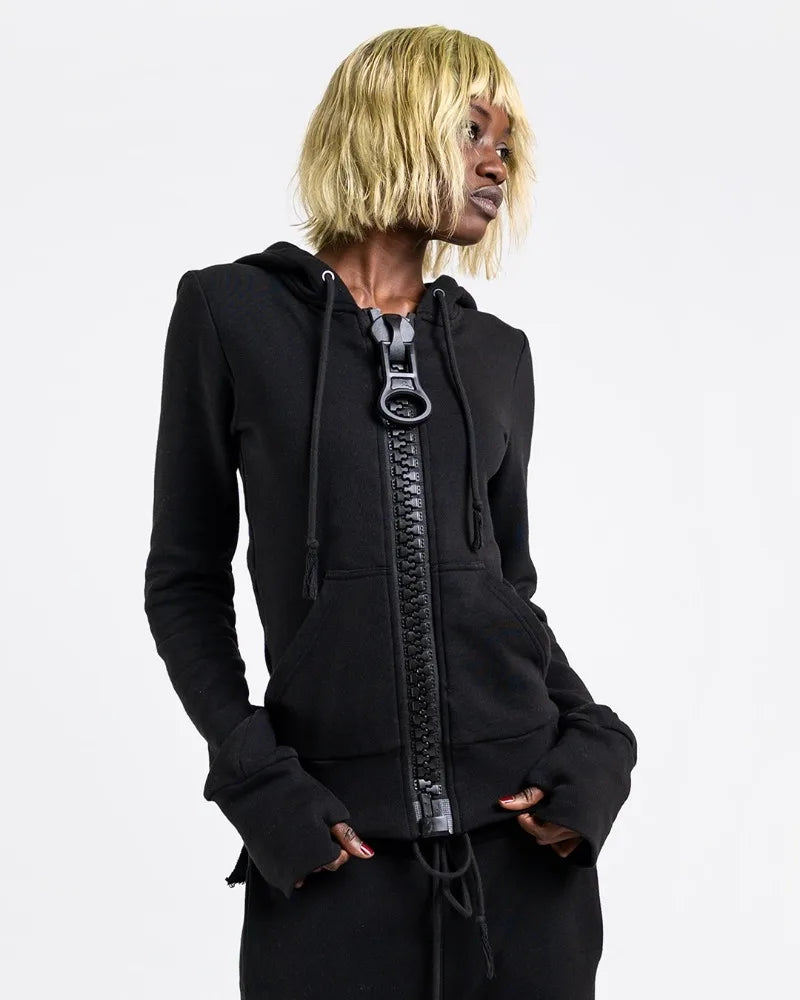 Oversized Zipper Hoodie - Planet Missy