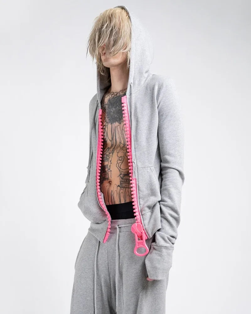 Oversized Zipper Hoodie - Planet Missy