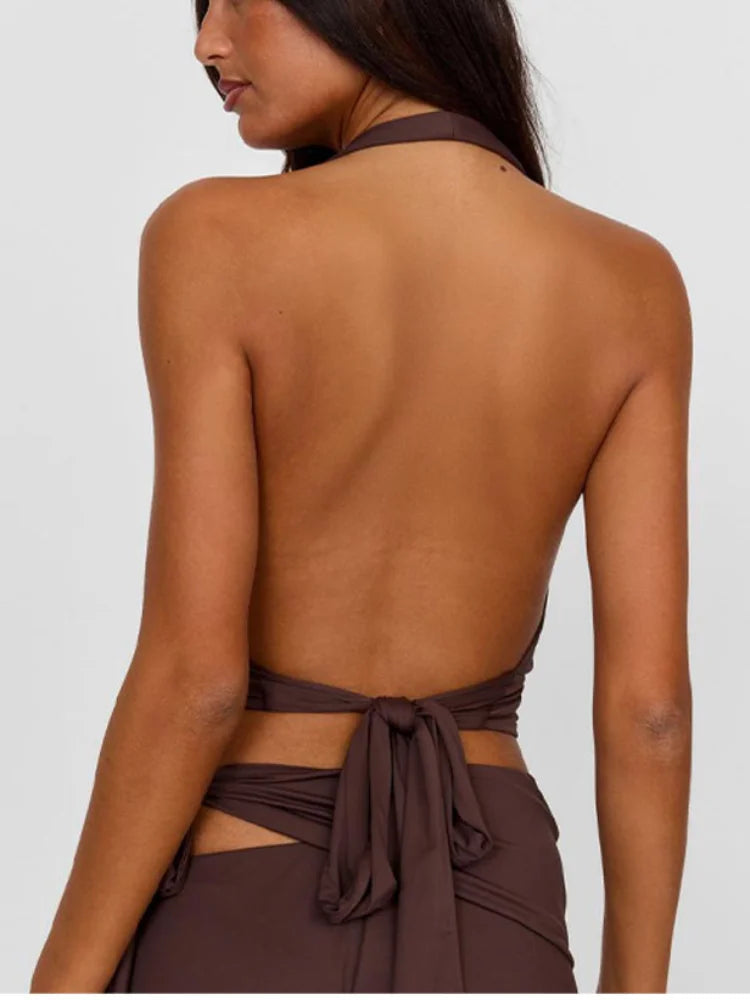 Front Ruched Tie Camisole - Planet Missy