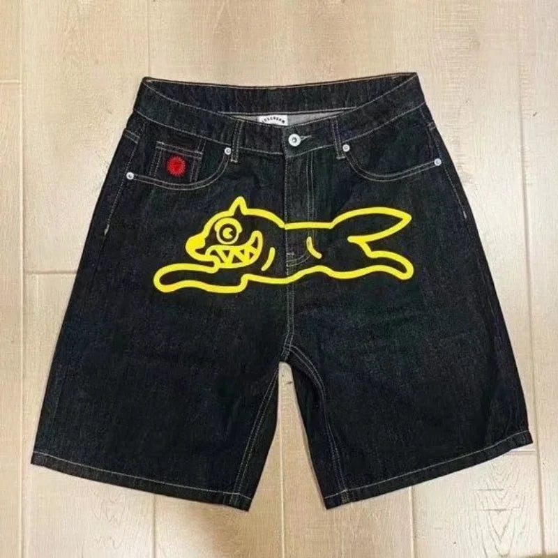 Pattern Print Jorts