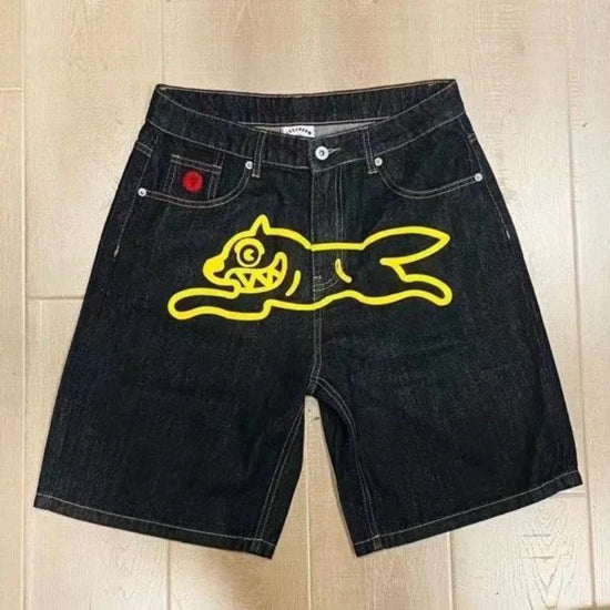 Pattern Print Jorts