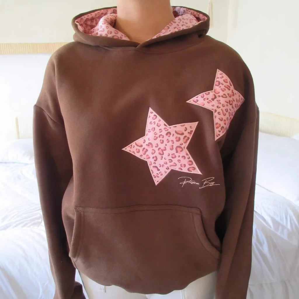 Leopard Star Girl Hoodie