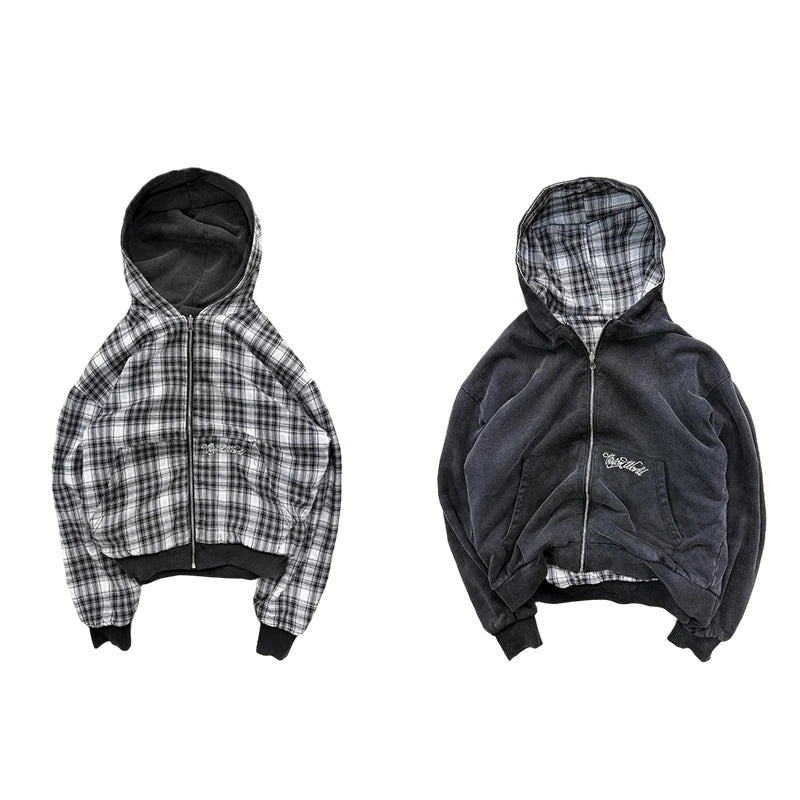 Double Zip Up Sweatshirt - Planet Missy
