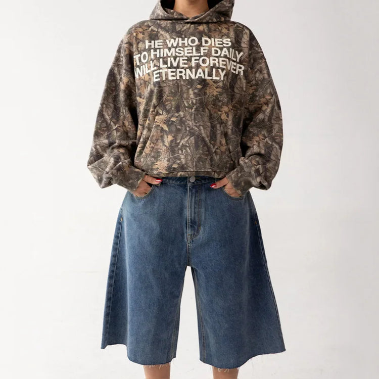 Camo Message Hoodie