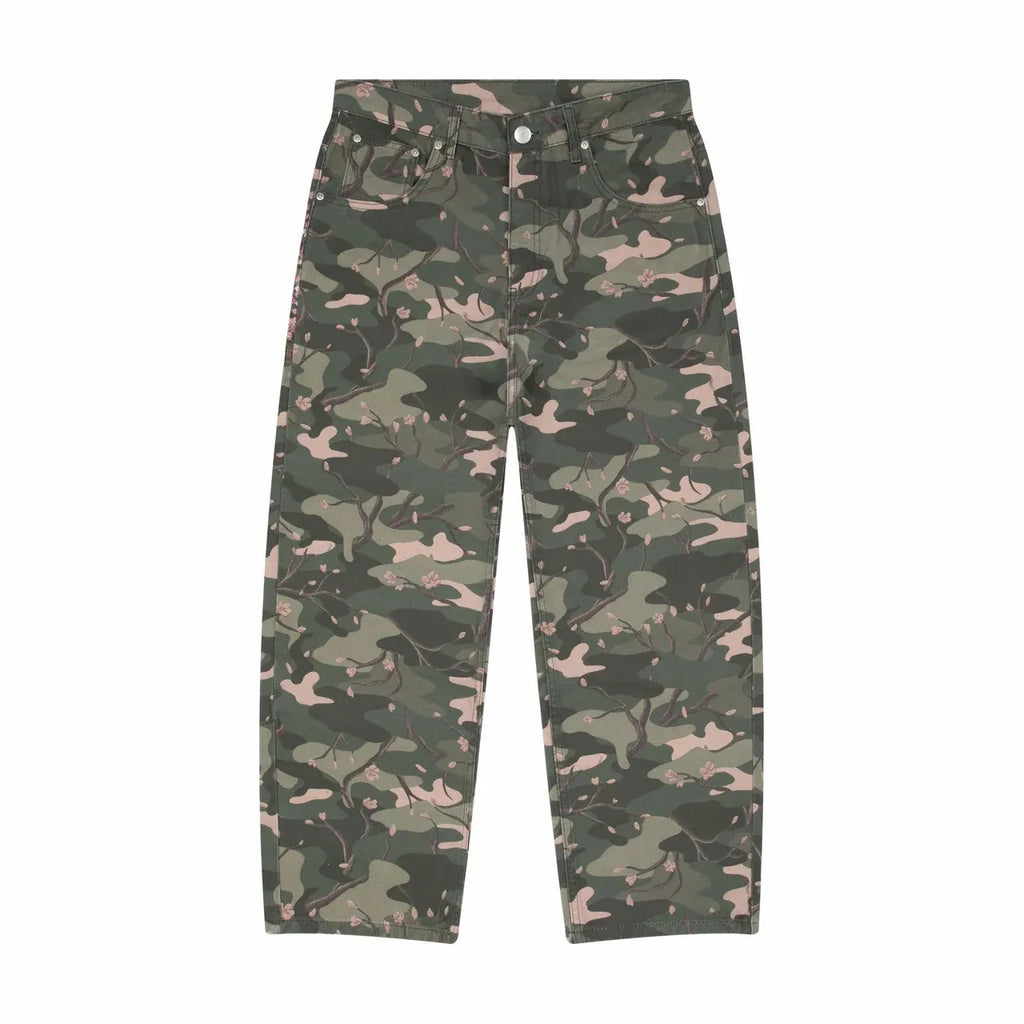 The Camo Bloom Wide-Leg Jeans