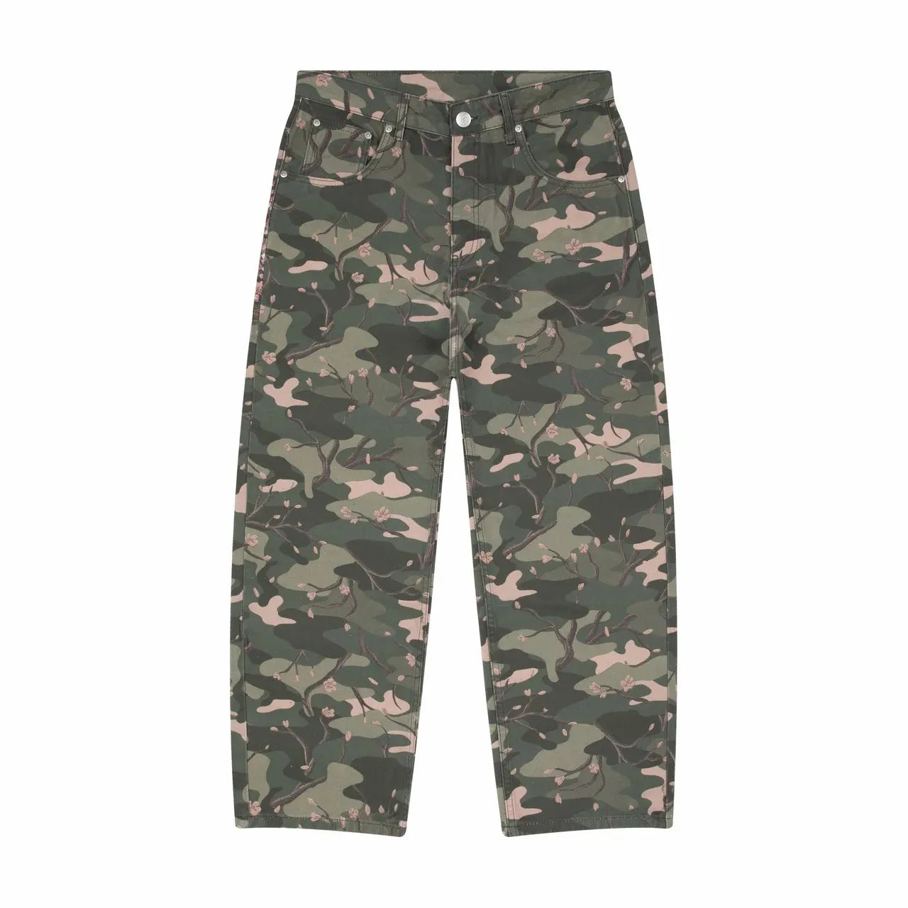 The Camo Bloom Wide-Leg Jeans