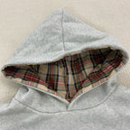 Plaid Print Loose Hoodie