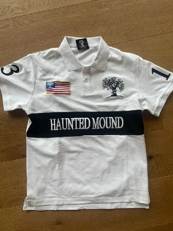 Haunted Mound Polo – White Edition – Planet Missy Haunted Mound Polo – White Edition – Planet Missy
