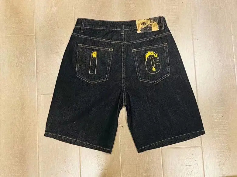 Pattern Print Jorts