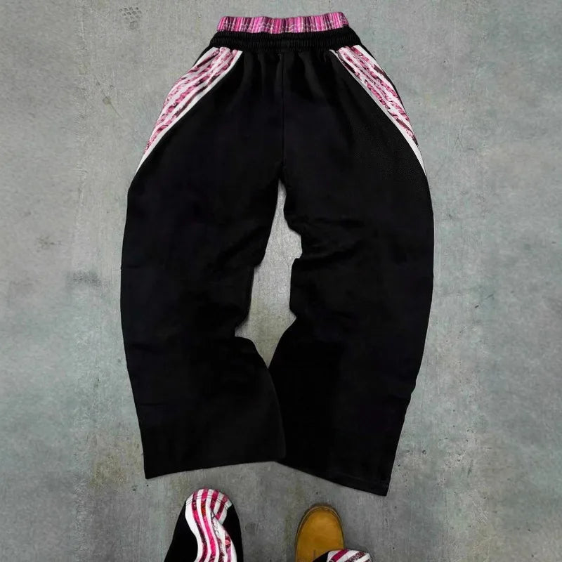 Pink Stripe Track Pants - Planet Missy