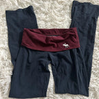 Fold over vintage style yoga sweats