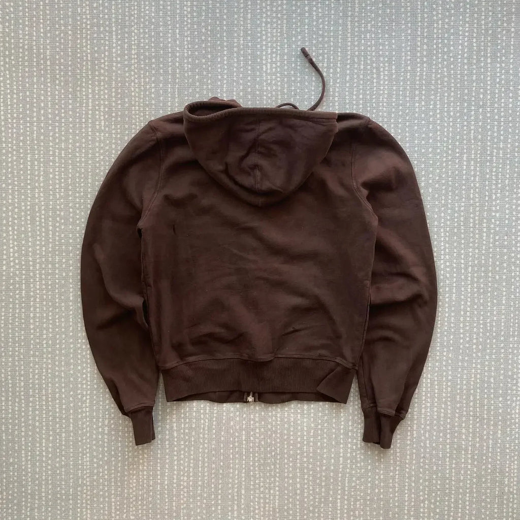 Brown Zip Up Hoodie