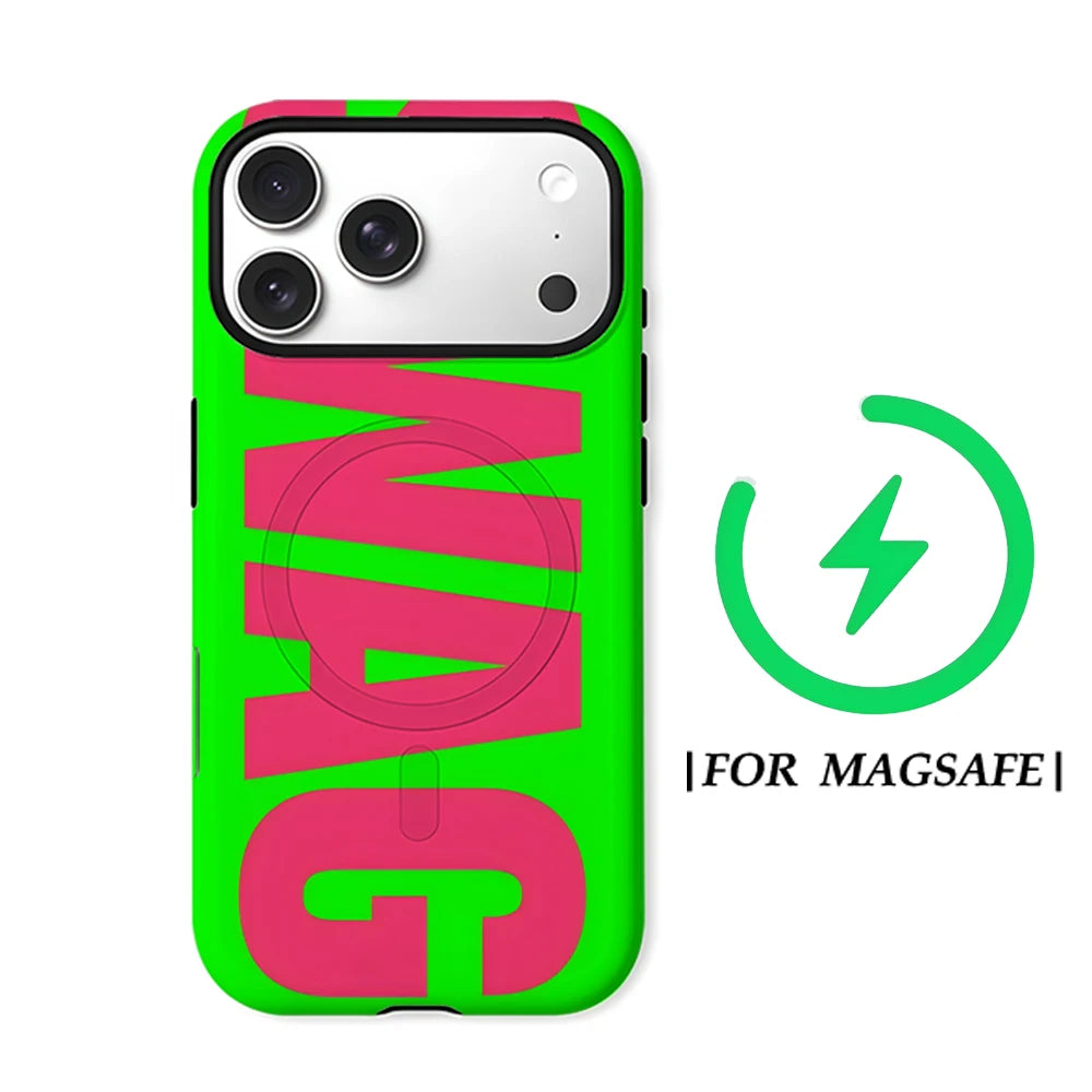 Neon SWAG Phone Case for Magnetic Phone Case for IPhone 17 16 15 14 13 Pro Max Plus Single Double-layer Tough Case - Planet Missy
