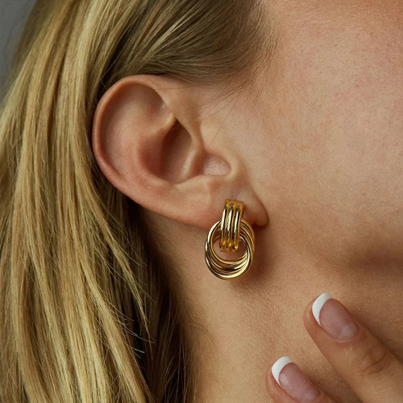 Gold Plated Stainless Earrings