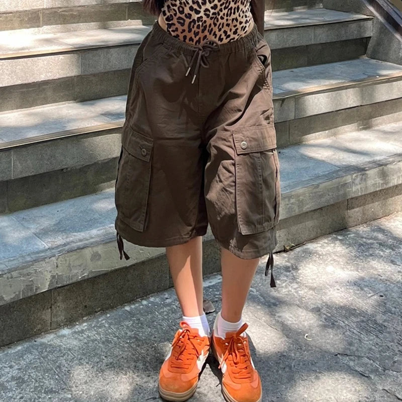Cargo Jean Shorts - Planet Missy