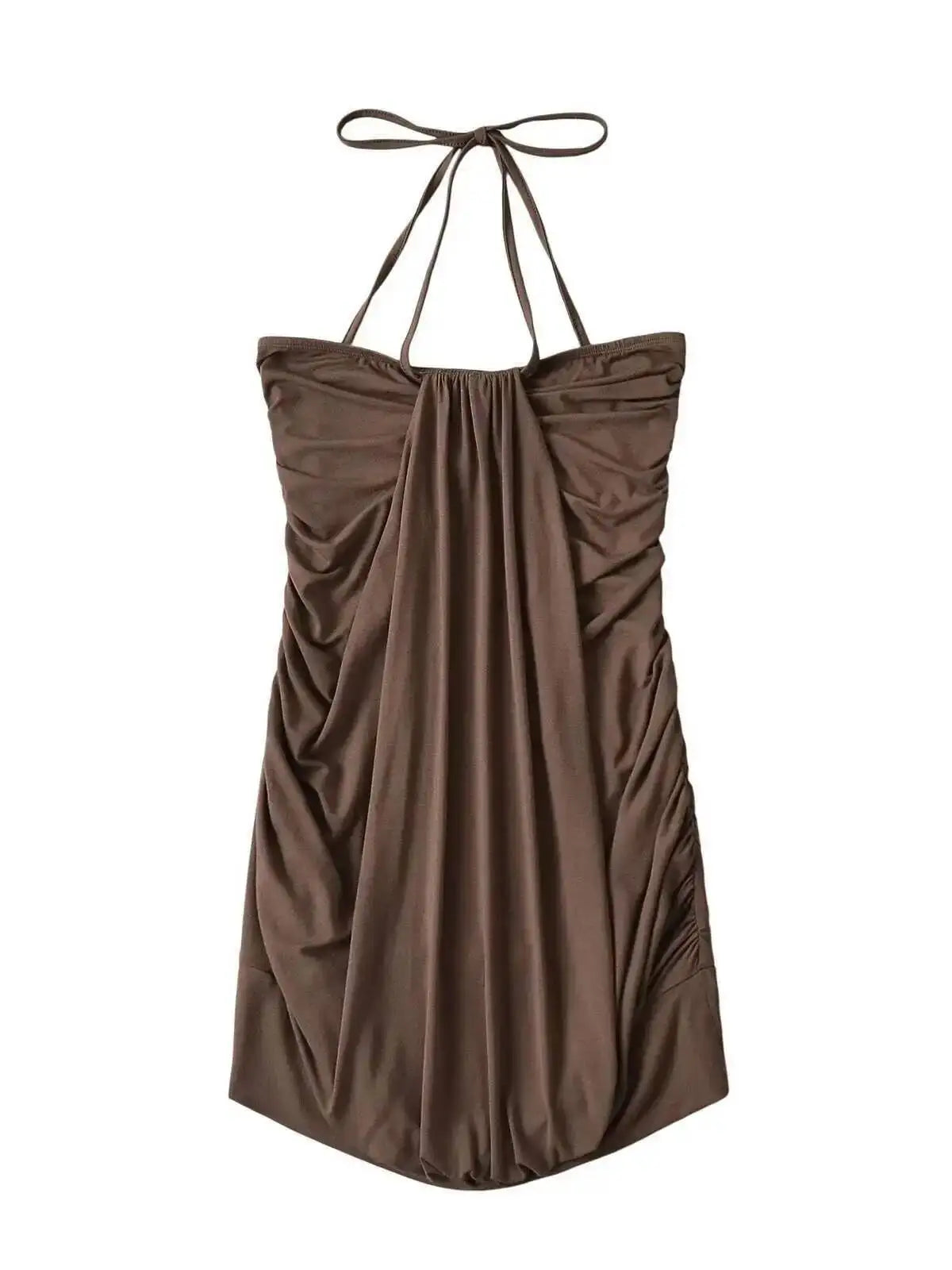Lace Up Neck Wrap Top/Dress - Planet Missy