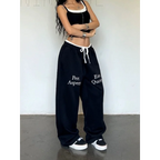 Double Waist Patchwork Pants