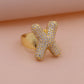 Chunky Letter Rings