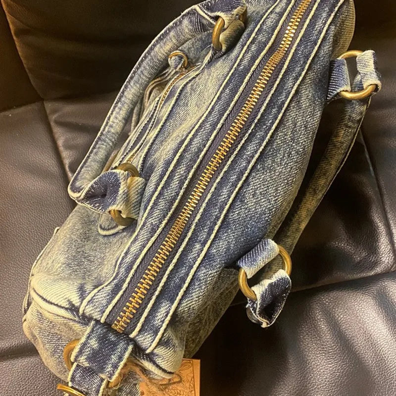 Blue Denim Bag