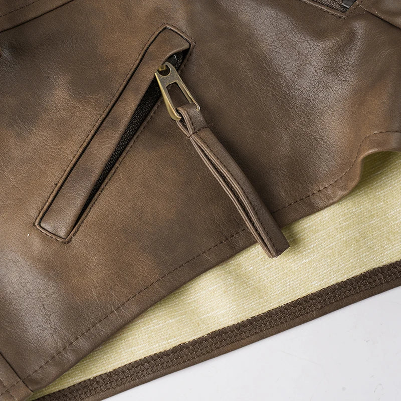 Brown Low-Waisted Shorts