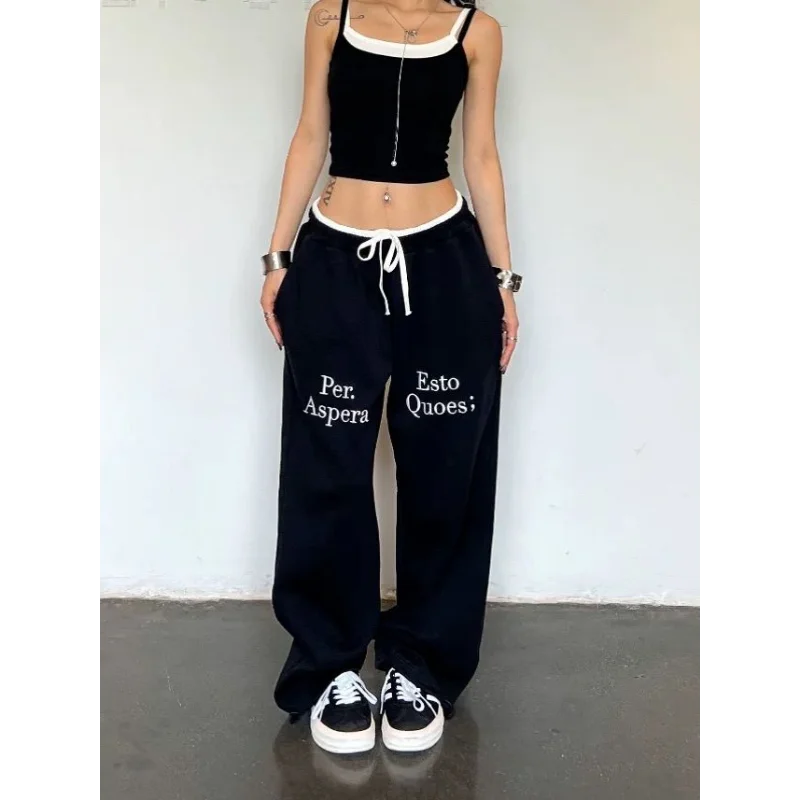 Double Waist Patchwork Pants