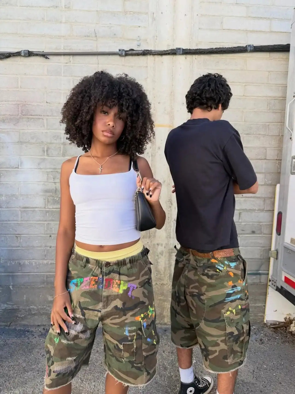Camo Cargo Shorts - Planet Missy