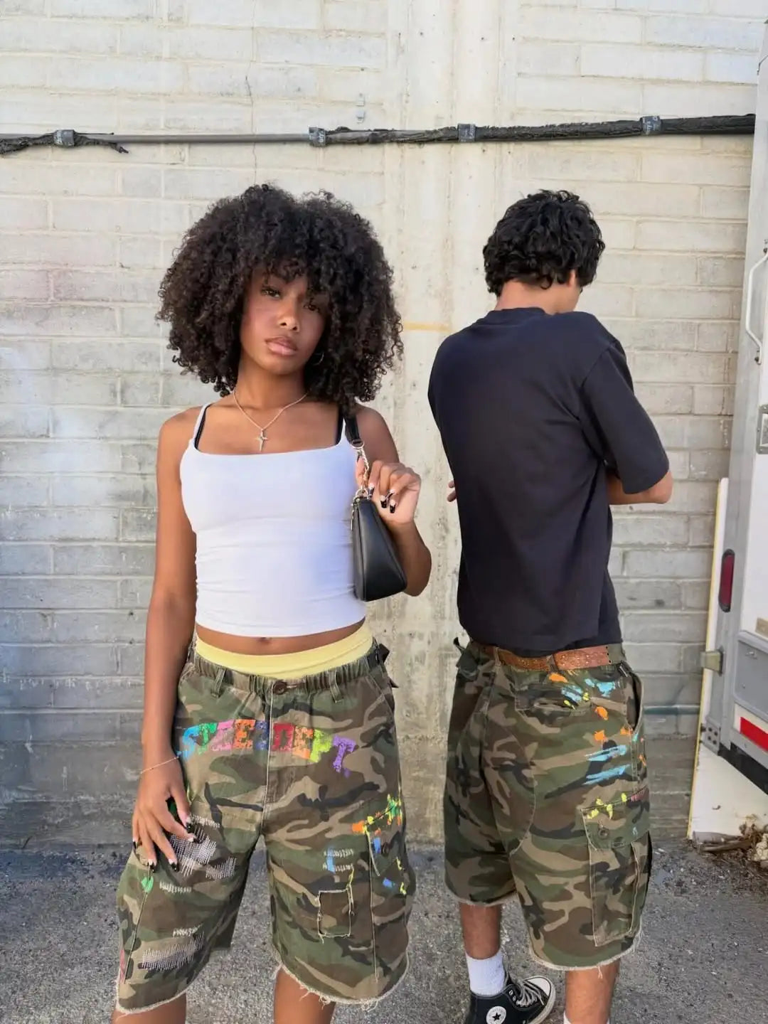 Camo Cargo Shorts - Planet Missy