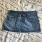 Y2K Retro Light Blue Mini Skirt Harajuku Classic Casual Denim Skirt Gothic Fashion Kawaii Low Waist Micro Skirt Womens Clothing