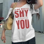 Not Shy Off Shoulder Tee