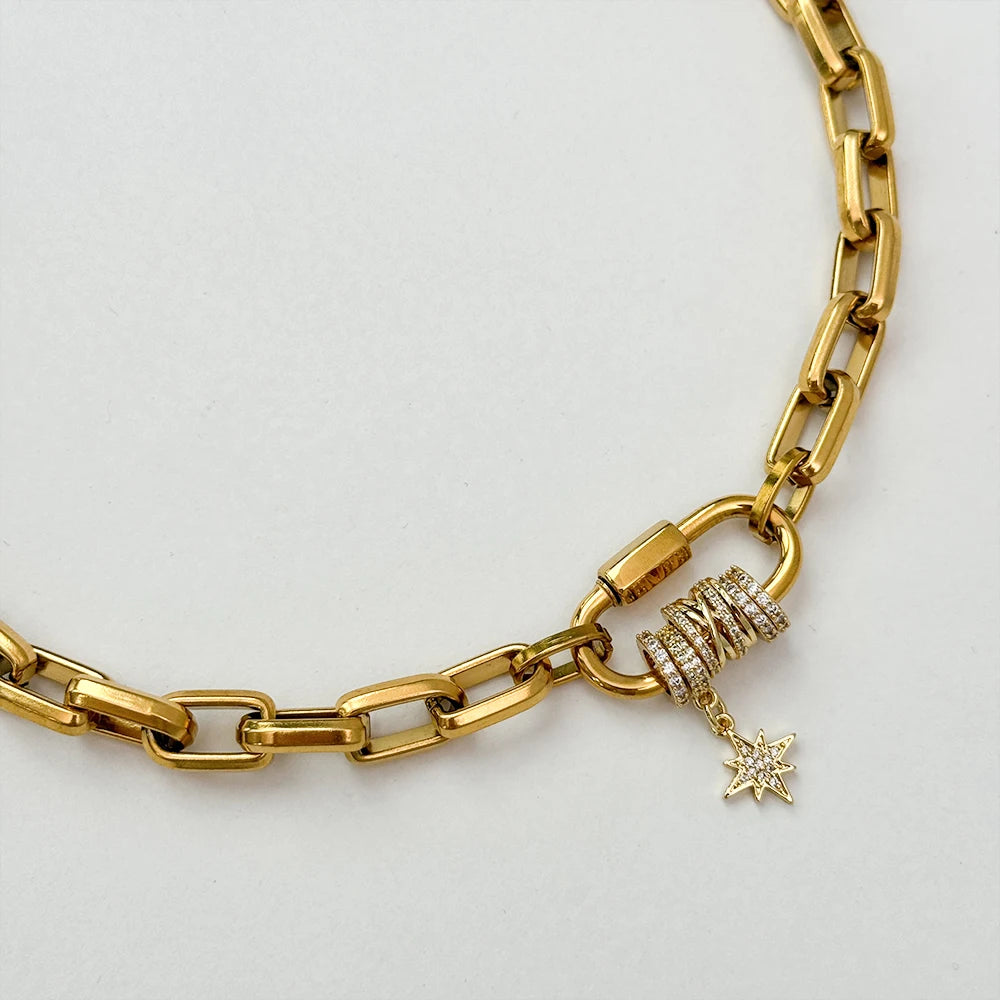 Stainless Carabiner Necklace