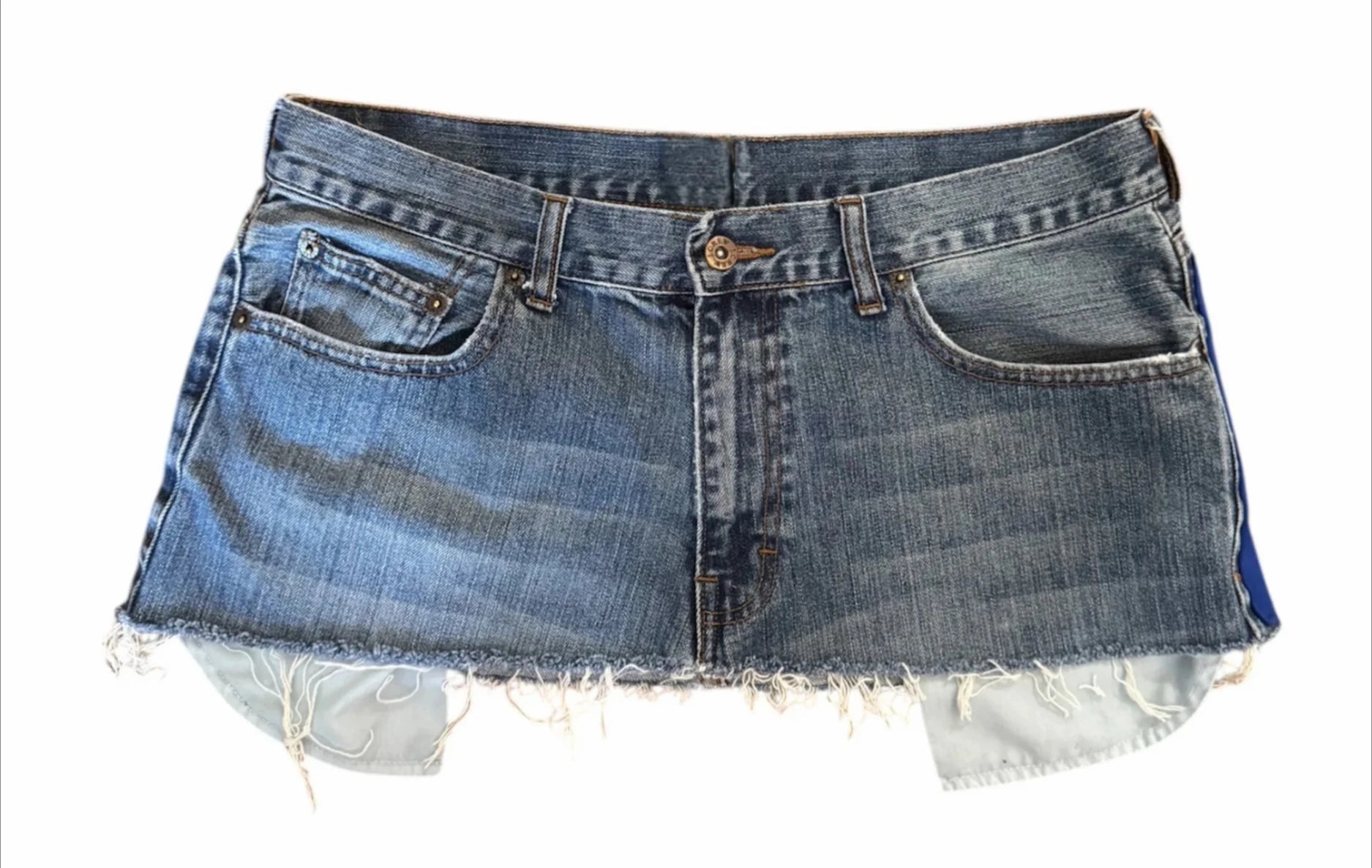 Digital Stitching Mini Skirt