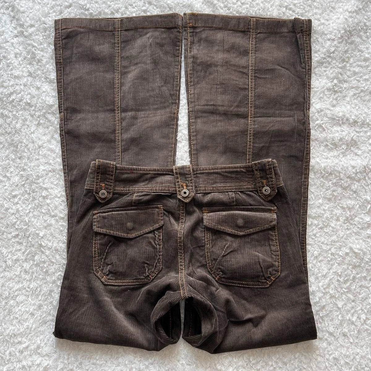 Y2K Brown Flared Jeans