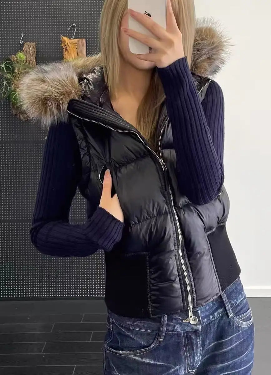 Chaqueta de invierno con parkas desmontables
