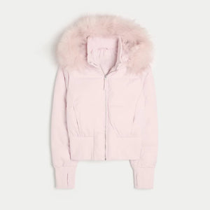 Pink Parkas Coat